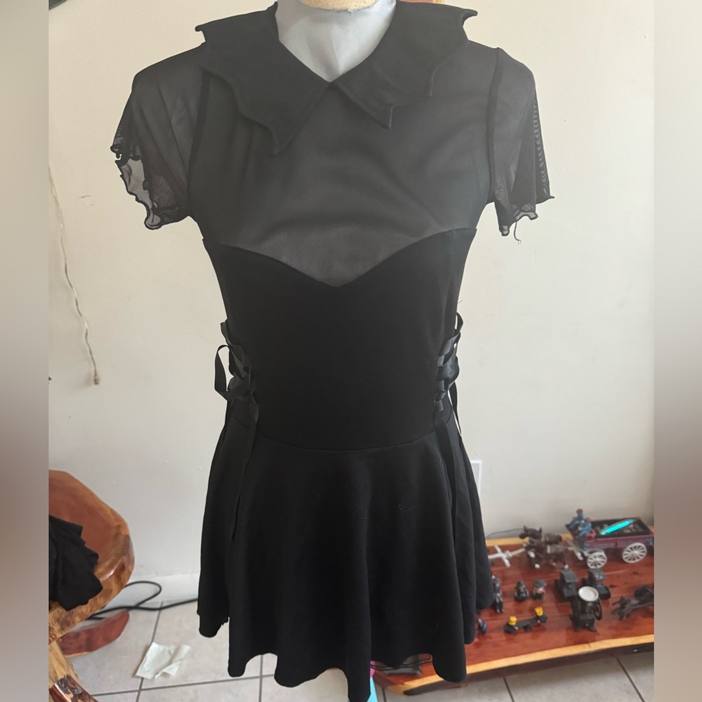 Into The Mist Mini Dress: The Grave Girls Sz M
